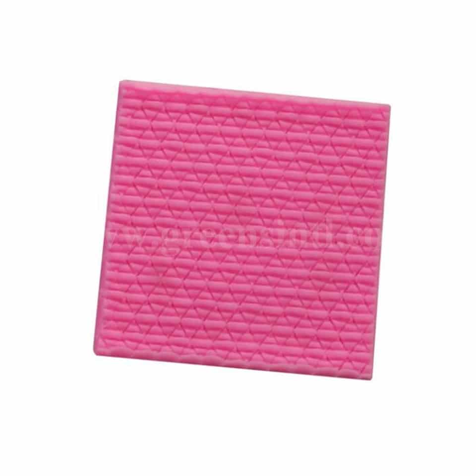 GREENS Silicone Mould Knitting / Sweater Texture Mat 95 X 95mm