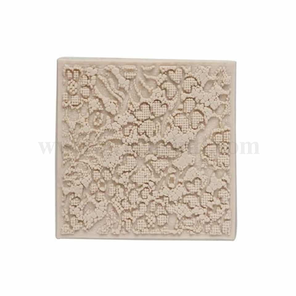 GREENS Silicone Mould Floral Printed Texture Mat 105 x 105mm