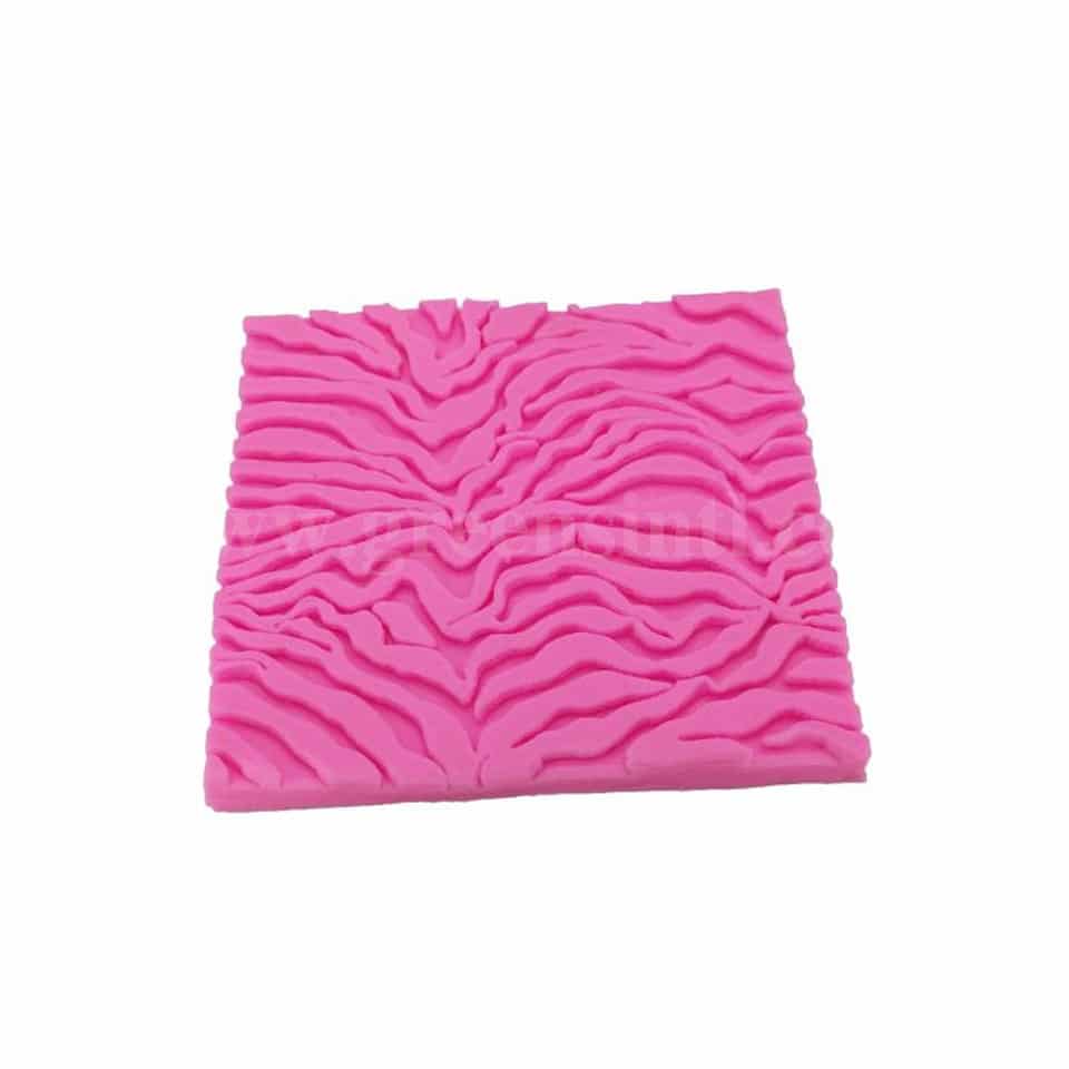 GREENS Silicone Mould Zebra Texture Mat 95 x 95mm