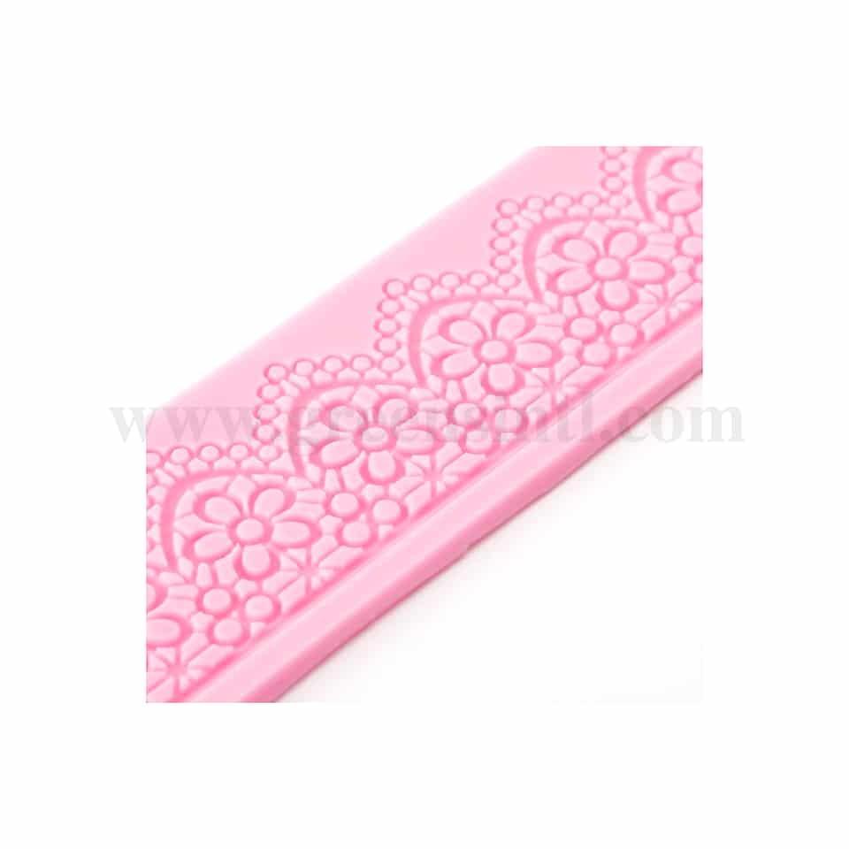 GREENS Silicone Mould Flower Border Lace Mat