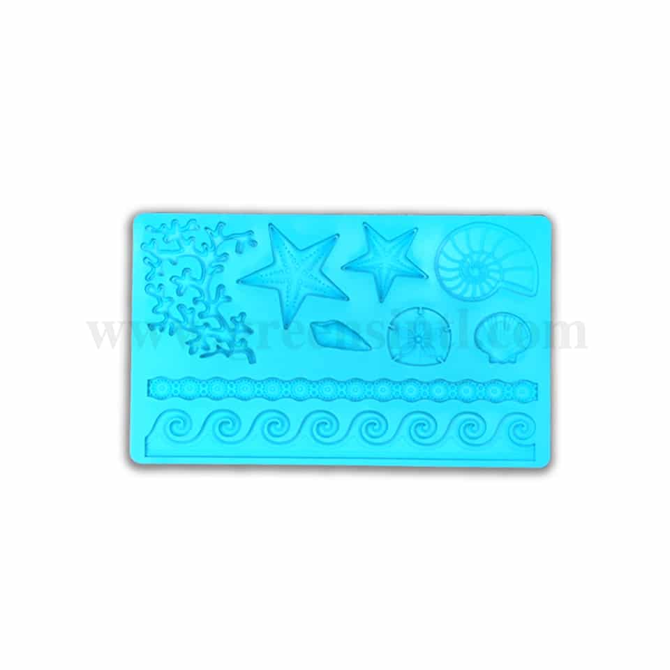 GREENS Silicone Mould Sea Theme 200 x 130 mm