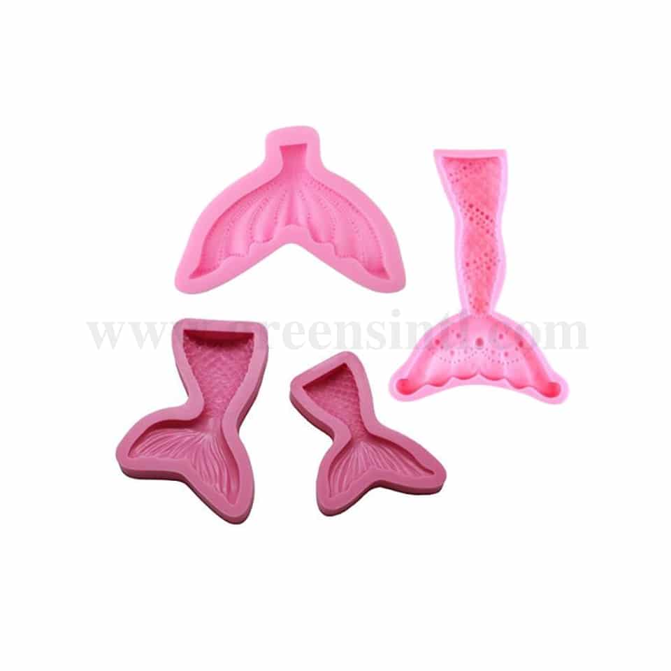 GREENS Silicone Mould Mermaid Tail Set of 4