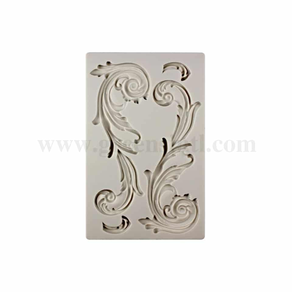 GREENS Silicone Mould Boroque Border Design
