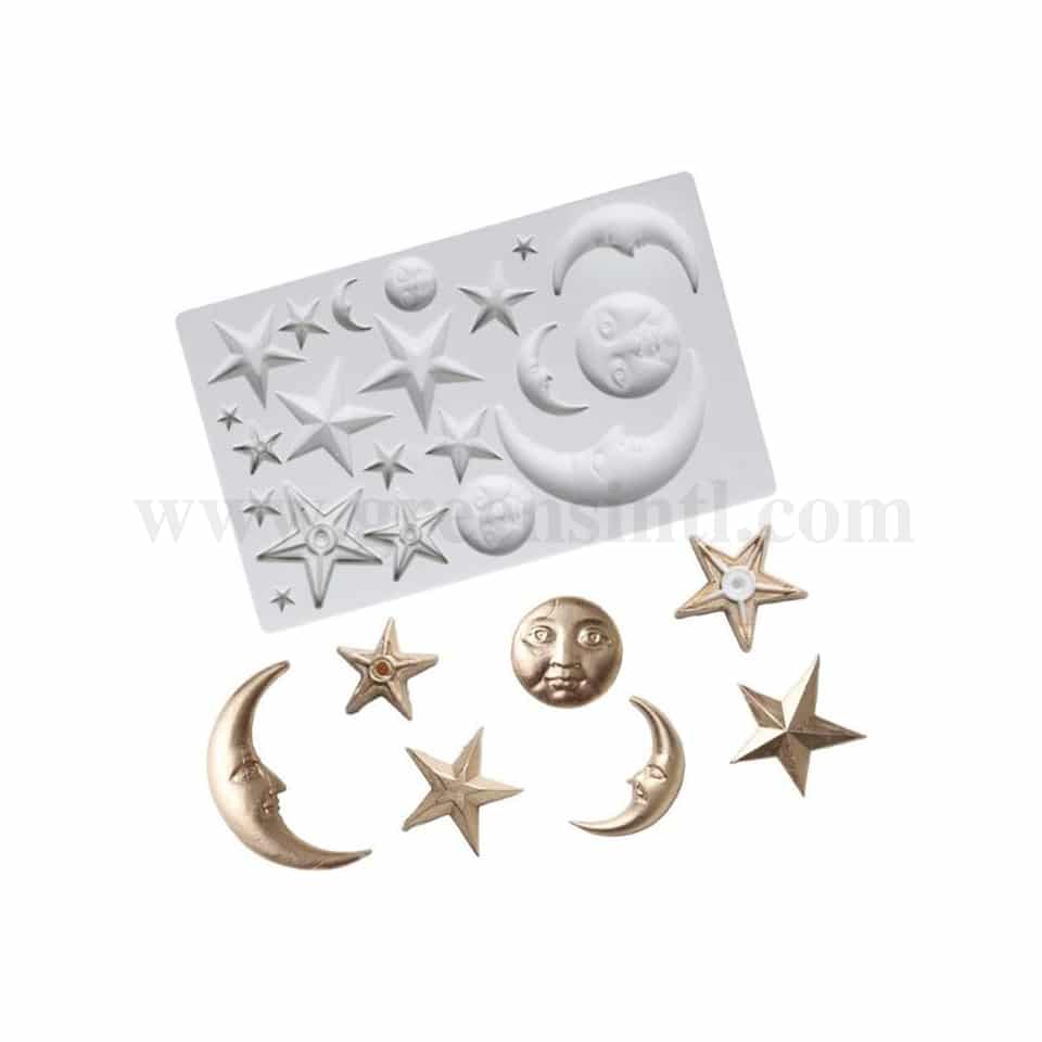GREENS Silicone Mould Moon & Stars