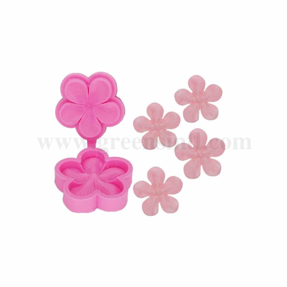 GREENS Silicone Mould Plum Blossom Veiner