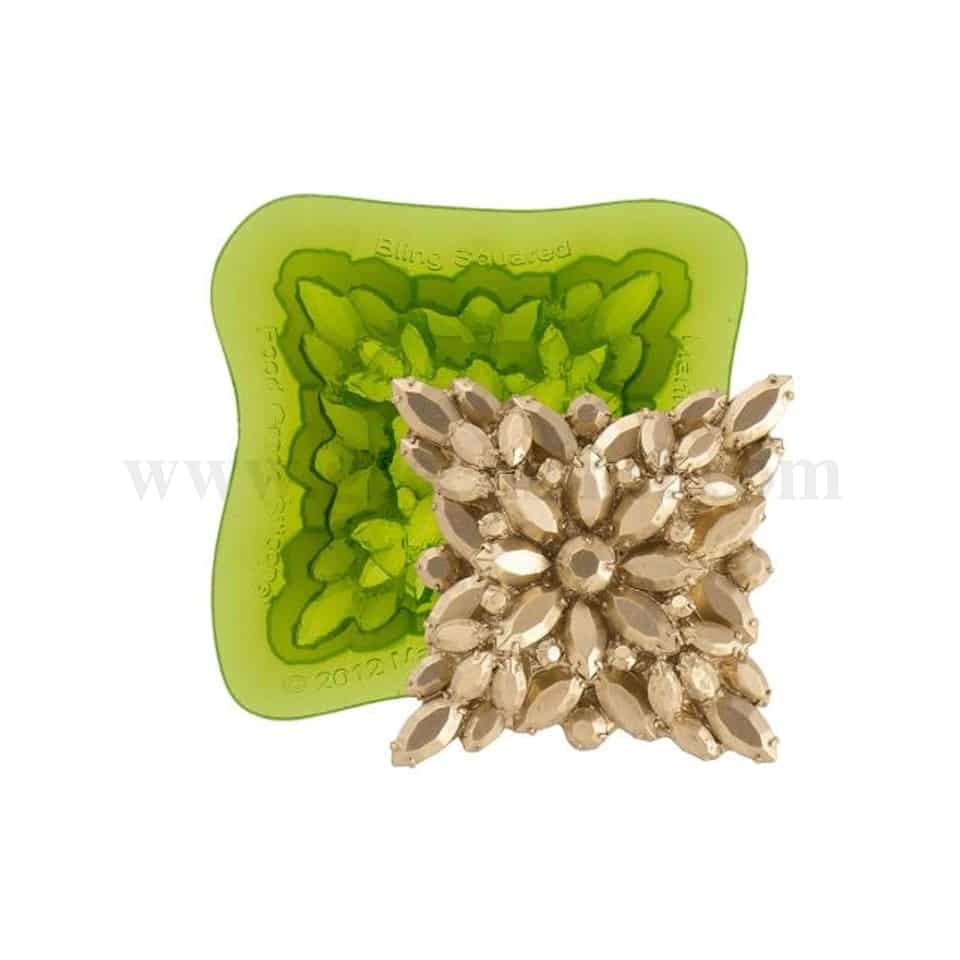 GREENS Diamond Brooch Cake Silicone Mould 61 x 61 mm