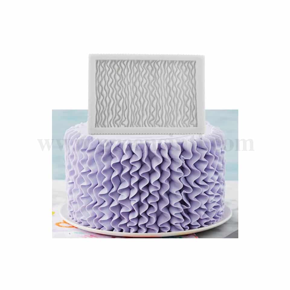 GREENS Ruffle Texture Design Silicone Mould 162 x 110 mm