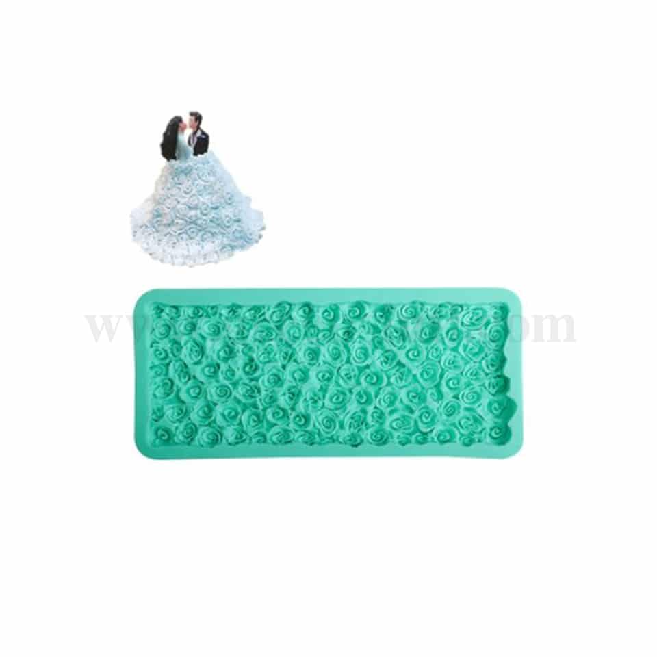 GREENS Rose Texture Design Silicone Mould 164 x 110 mm