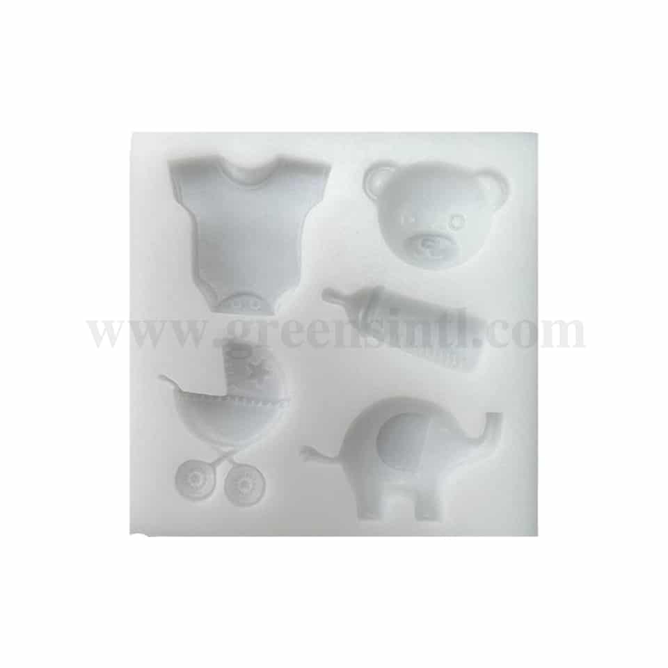 GREENS Baby Accessories Silicone Mould 96 x 96 mm