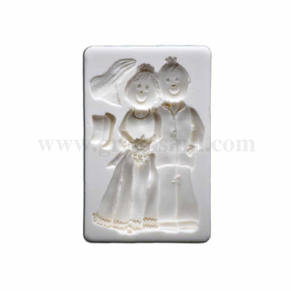 GREENS Wedding Couple Silicone Mould 136 x 88 mm