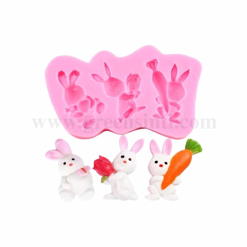 GREENS Bunnies Silicone Mould 155 x 80 mm