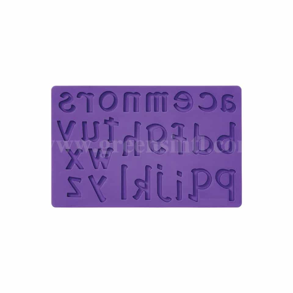 GREENS Lowercase Alphabets Silicone Mould 199 x 127 mm