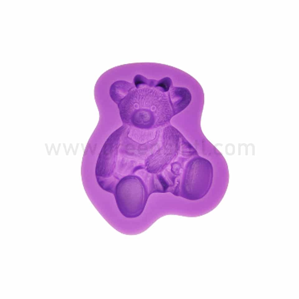 GREENS Silicone Mould Teddy Bear Sitting 65x56x13 mm
