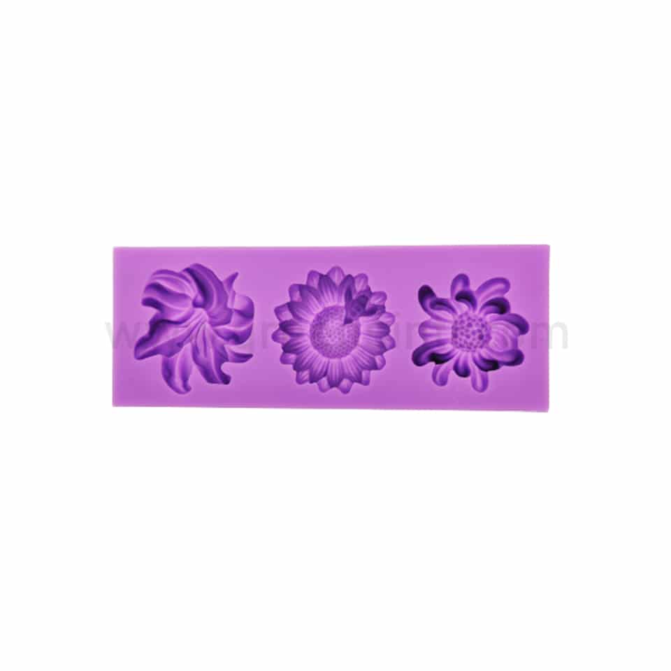 GREENS Silicone Mould Flowers 132 x 49 x 13 mm