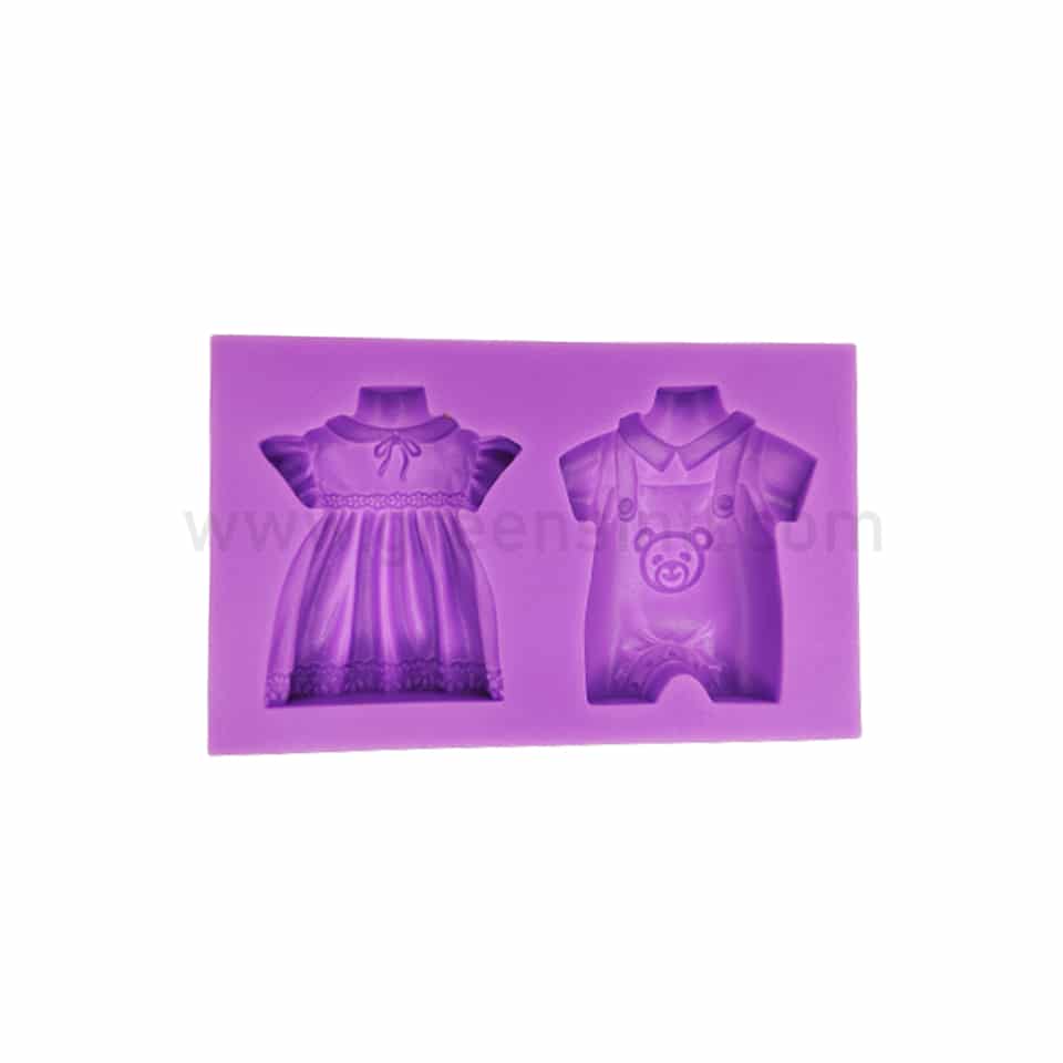 GREENS Silicone Mould Baby Dress 111 x 69 x 18 mm