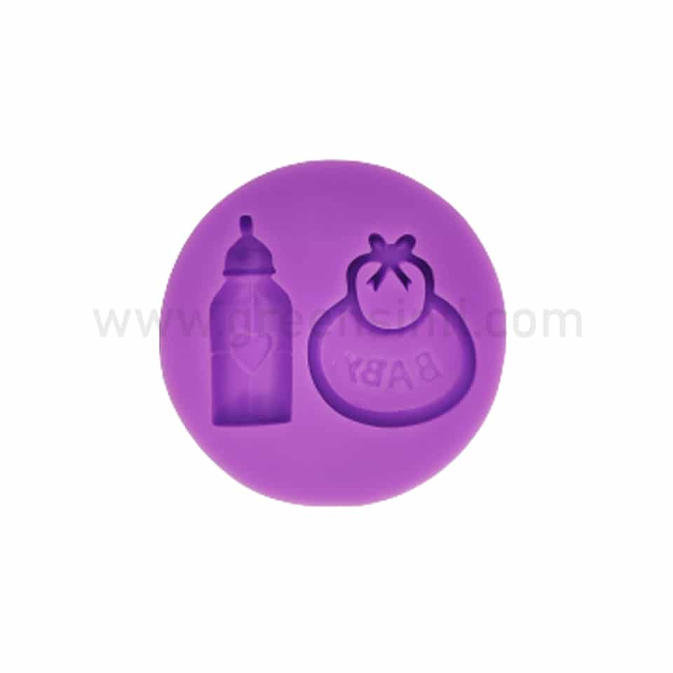 GREENS Silicone Mould baby Bottle and Scarf 58 x 10 mm