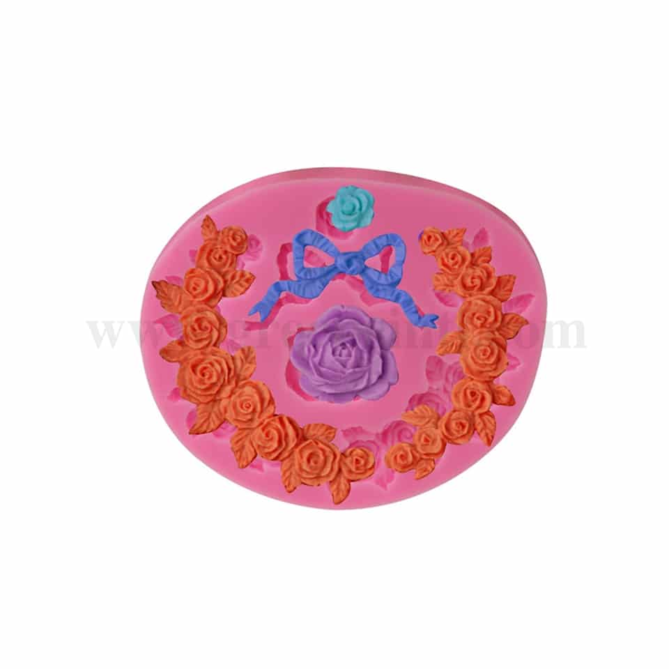 GREENS Silicone Mould Rose Decorations 115x95 mm