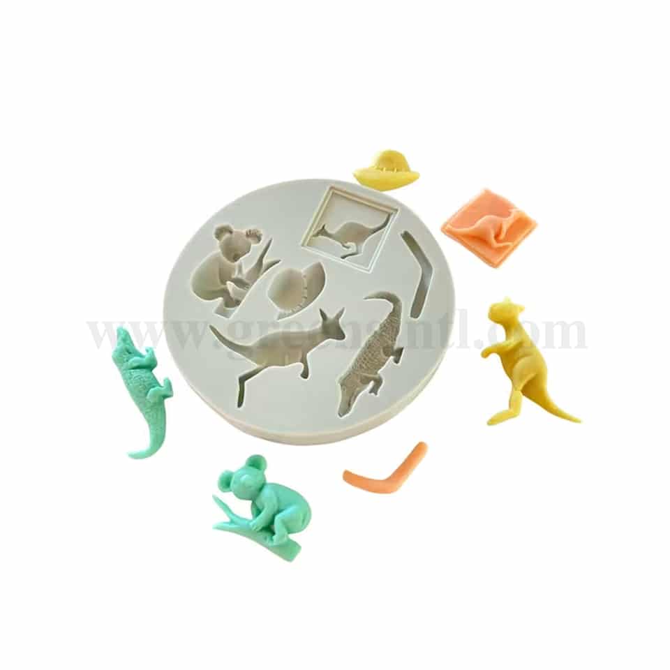 GREENS Silicone Mould Australian Animals 110x14 mm
