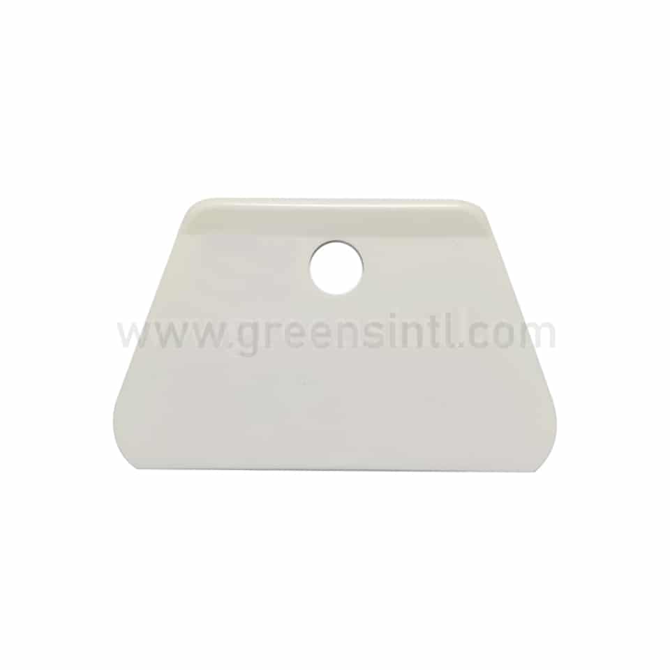 EMIL SCHMIDT Dough Cutter Ivory Rounded Trapezoid Shape with hole 205 x 125 mm