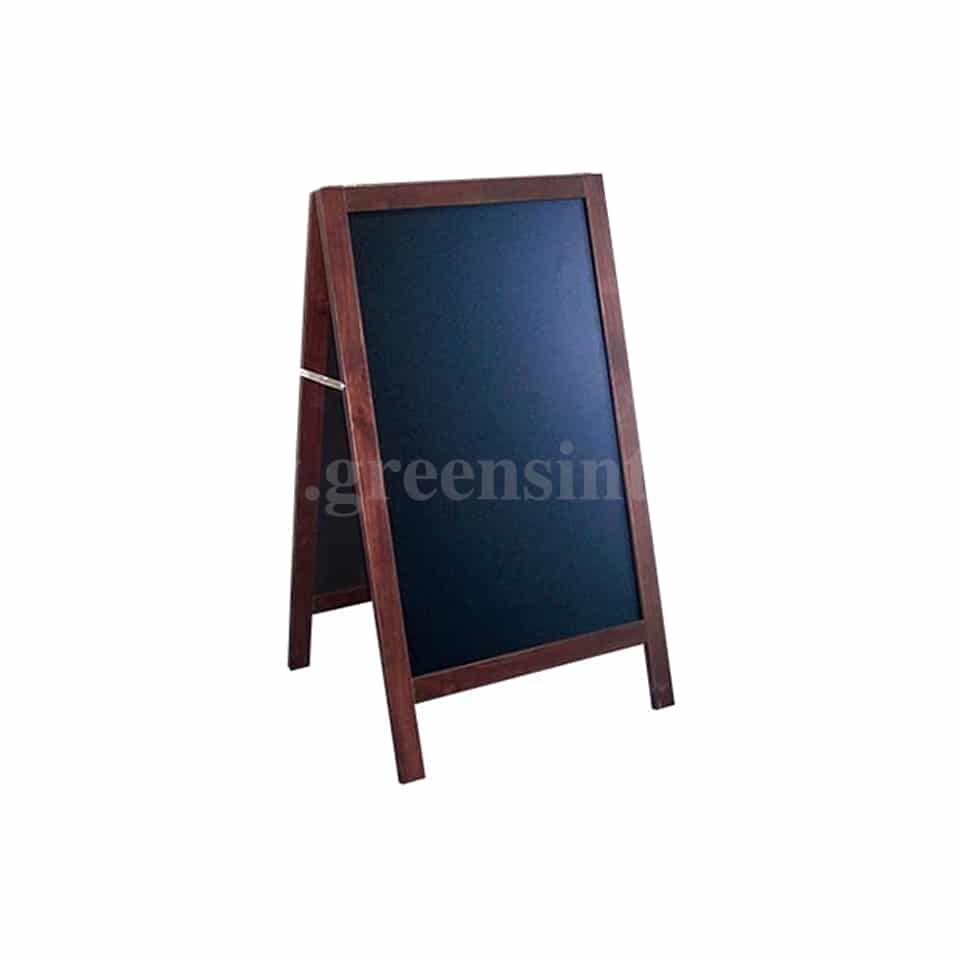ETIQ-ETAL Deep Mahogany Wooden A-Board 650 x 660 x 1150 mm