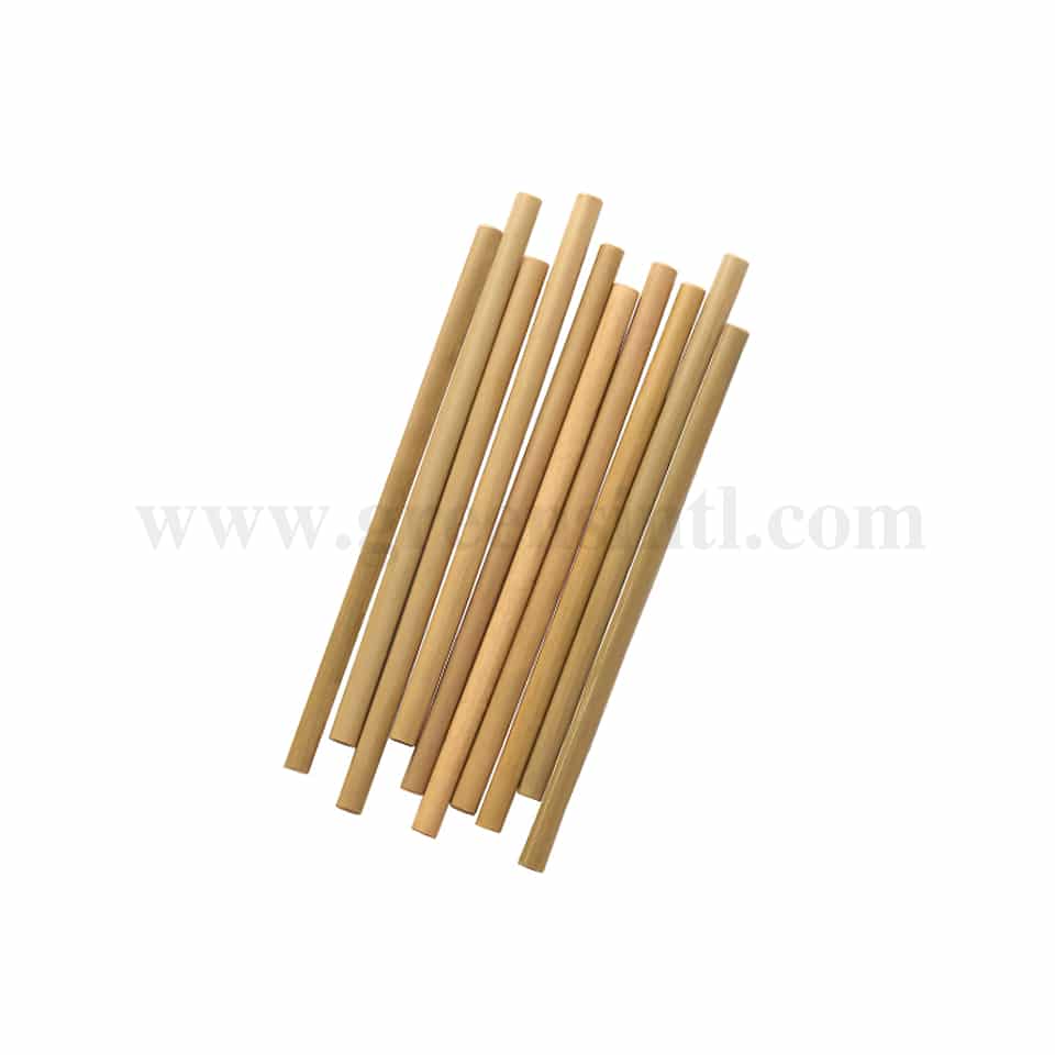 GREENS CHOICE Bamboo Straw 200mm-100 Pcs