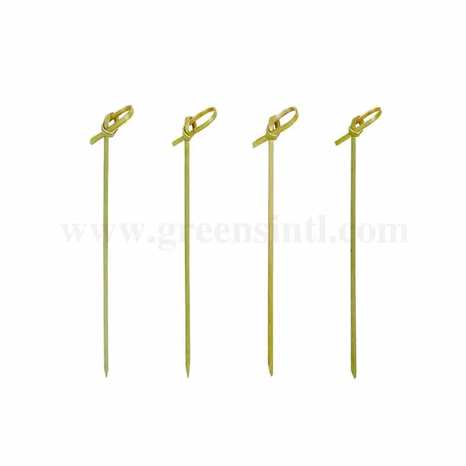 GREENS CHOICE Knot Skewer 120 mm-100 Pcs