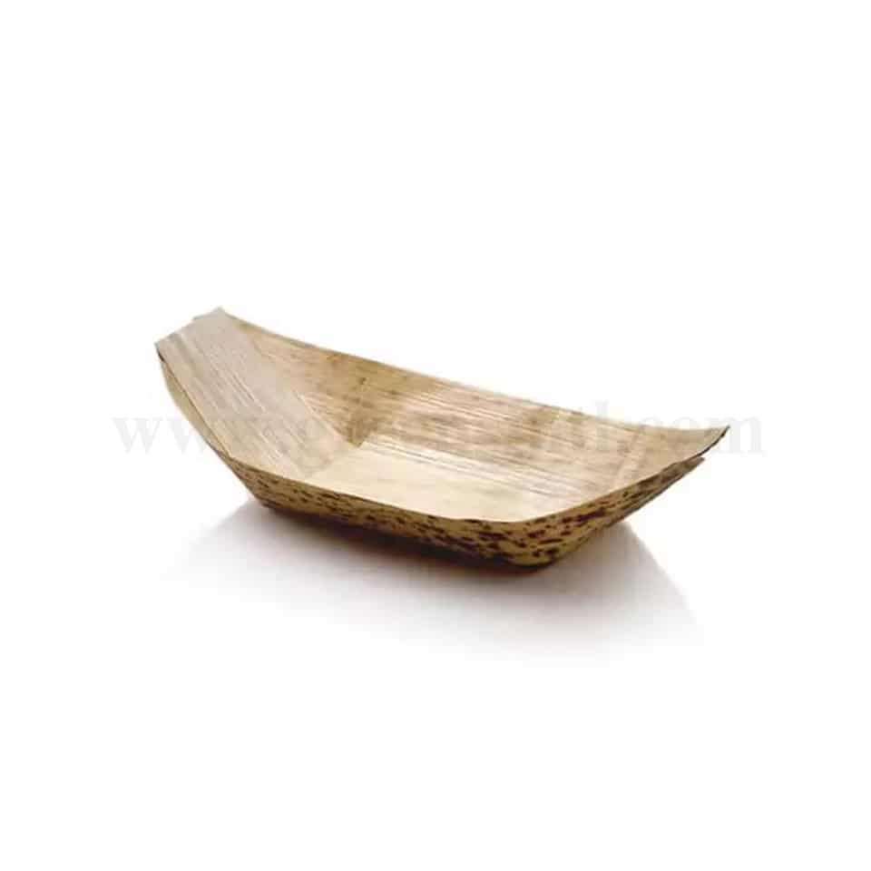 GREENS CHOICE Bamboo Leaf Boat 135 x 80 x 25 mm-50 Pcs