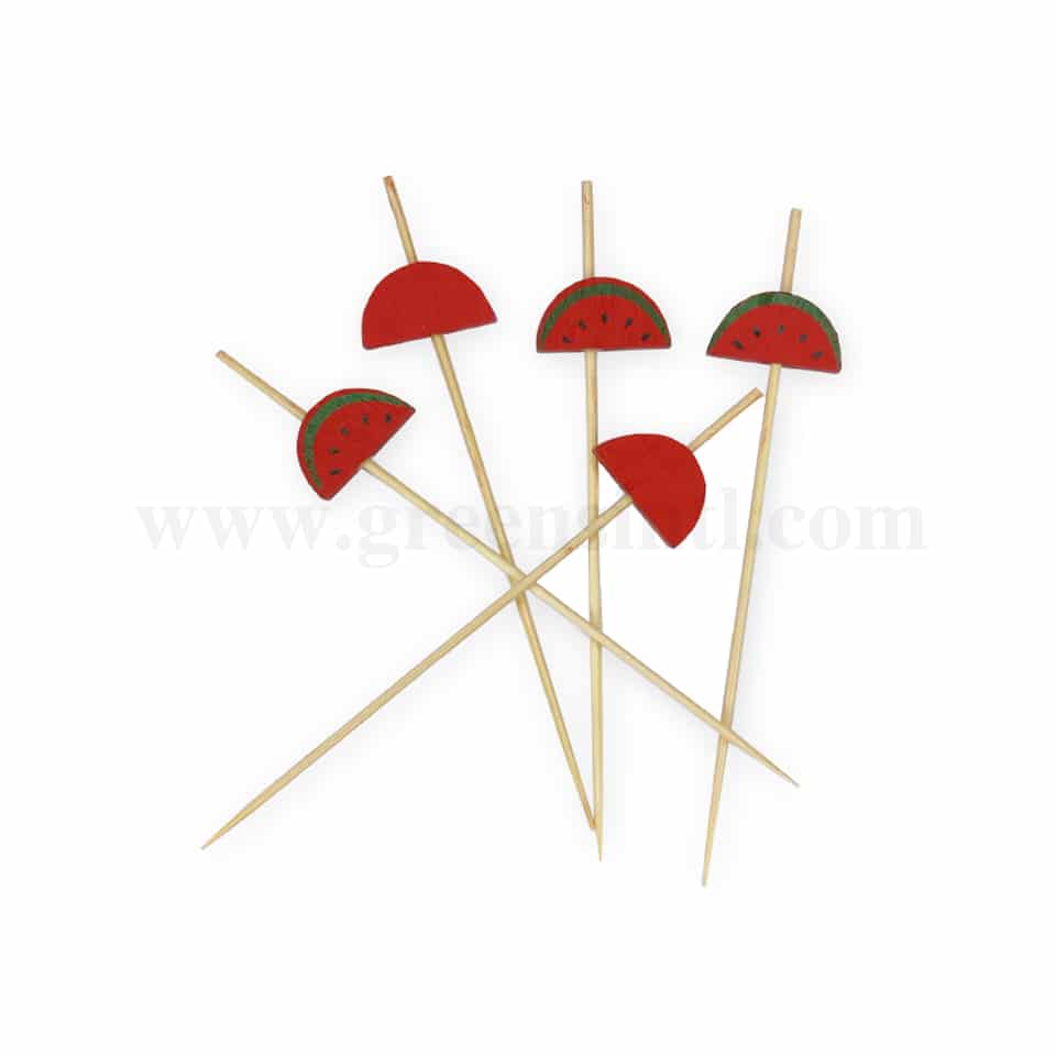 GREENS CHOICE Fruit Picks Watermelon 12 cm-100 Pcs