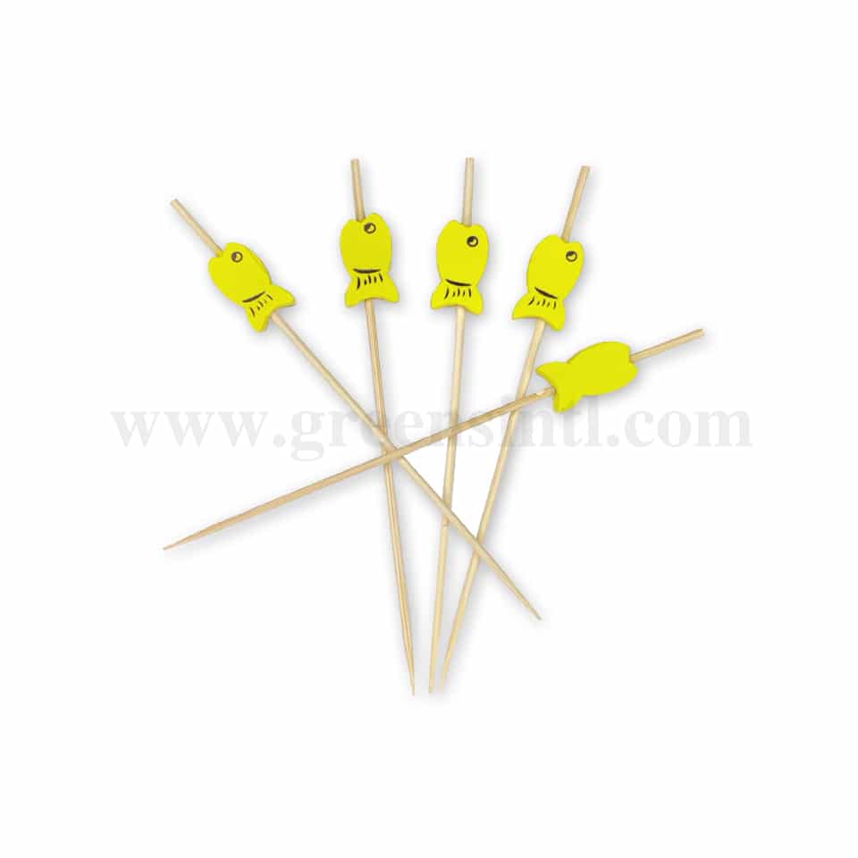 GREENS CHOICE Fruit Picks Fish 120 mm-100 Pcs