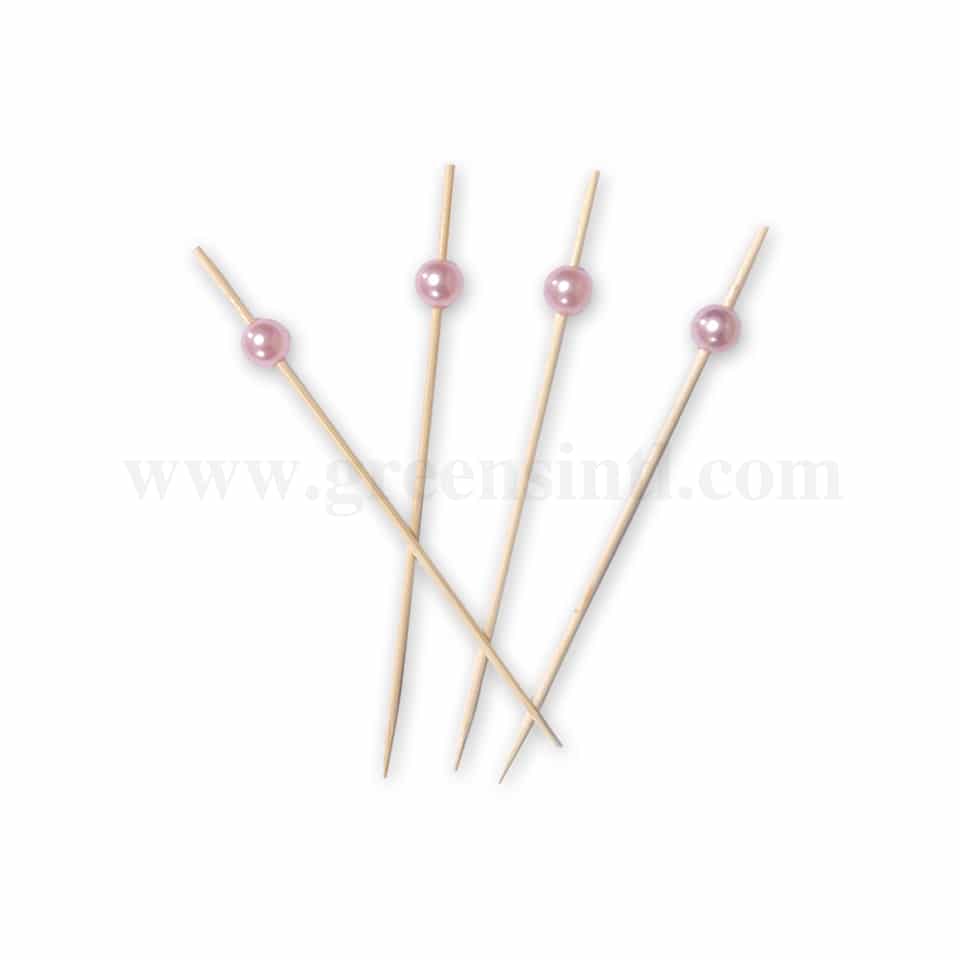 GREENS CHOICE Fruit Picks Pink 120 mm-100 Pcs