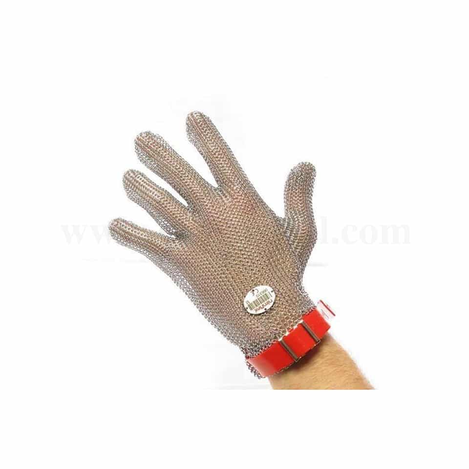 FISCHER BARGOIN Steel Protective Glove - Red
