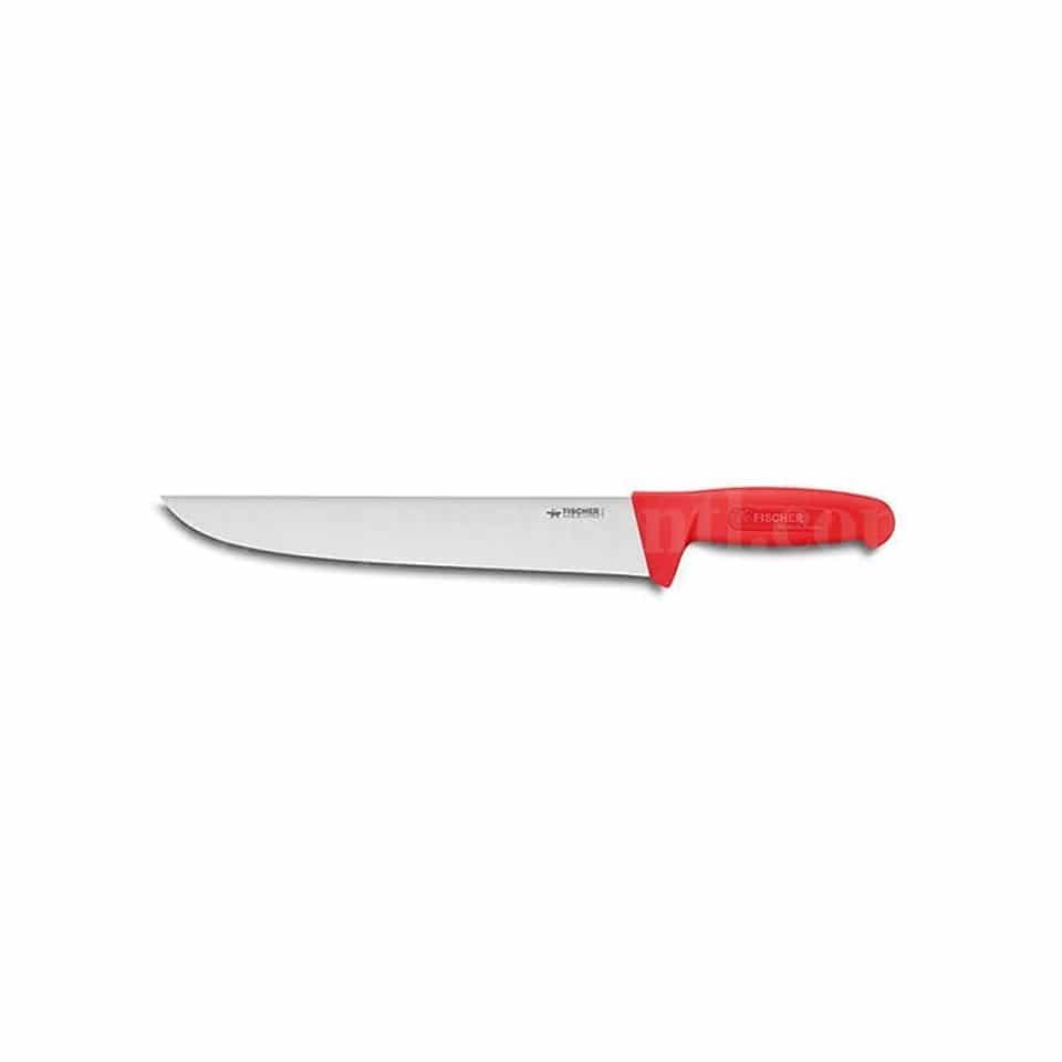FISCHER BARGOIN Butcher Knife Red Handle 300 mm