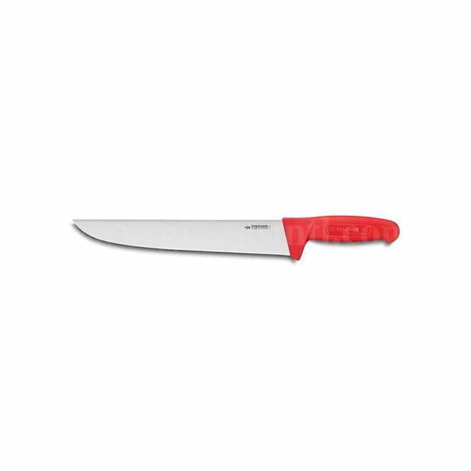 FISCHER BARGOIN Butcher Knife Red Handle 350 mm