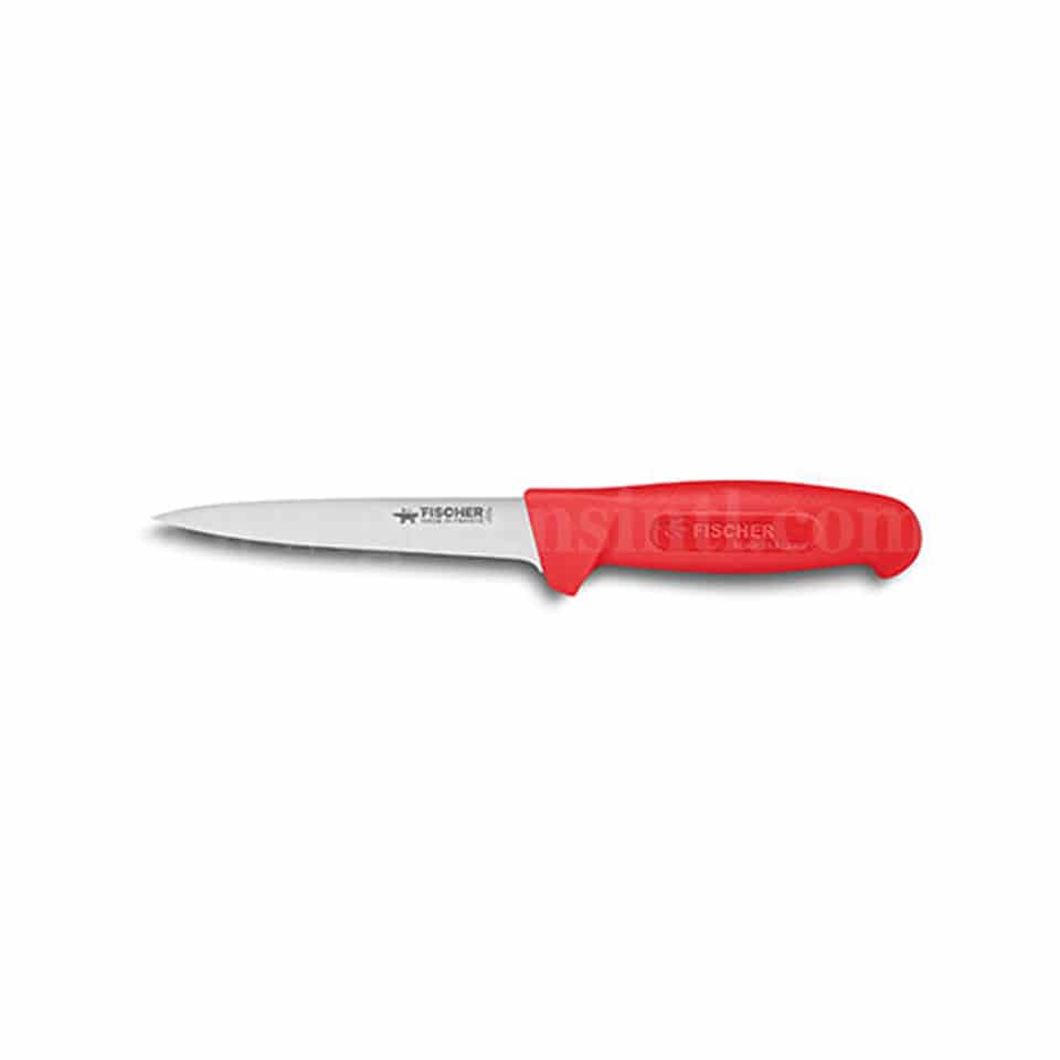 FISCHER BARGOIN Boning Knife Red Handle 140 mm