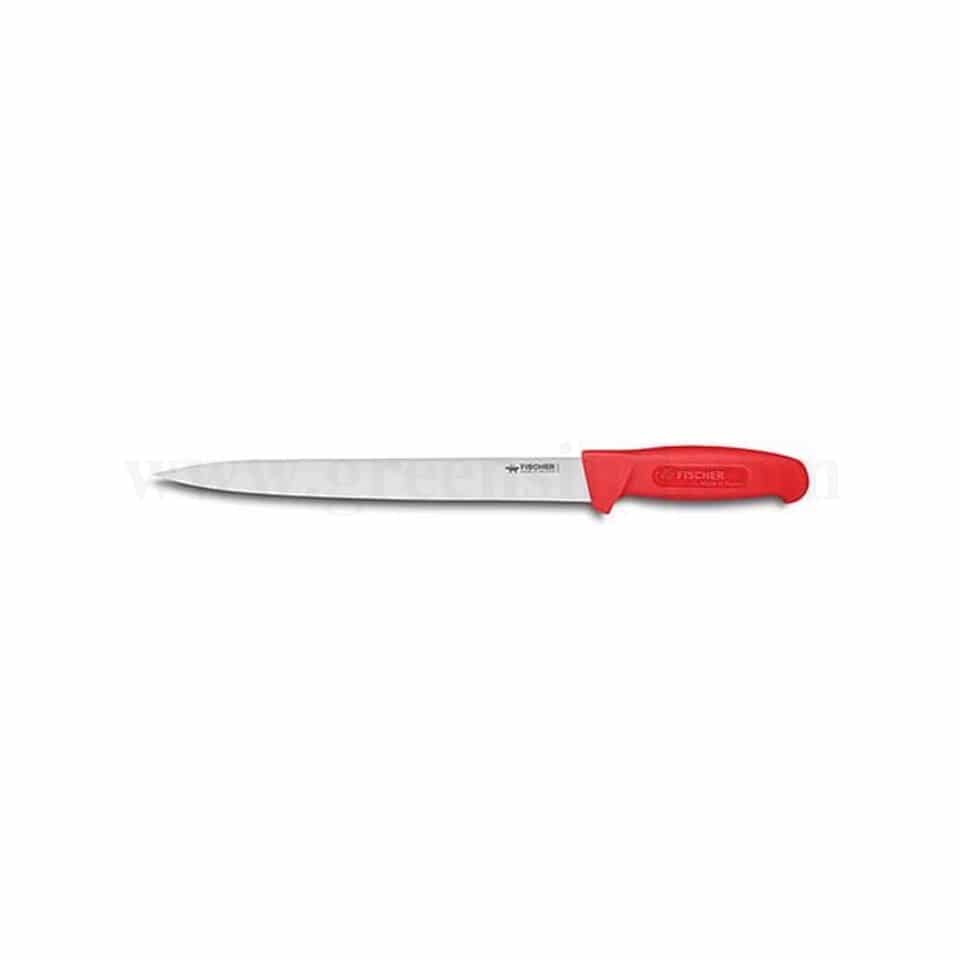 FISCHER BARGOIN Slicing Knife Red Handle 280 mm
