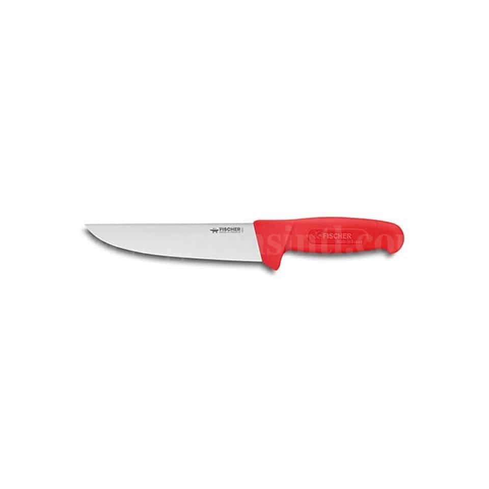 FISCHER BARGOIN Butcher Knife Red Handle 250 mm