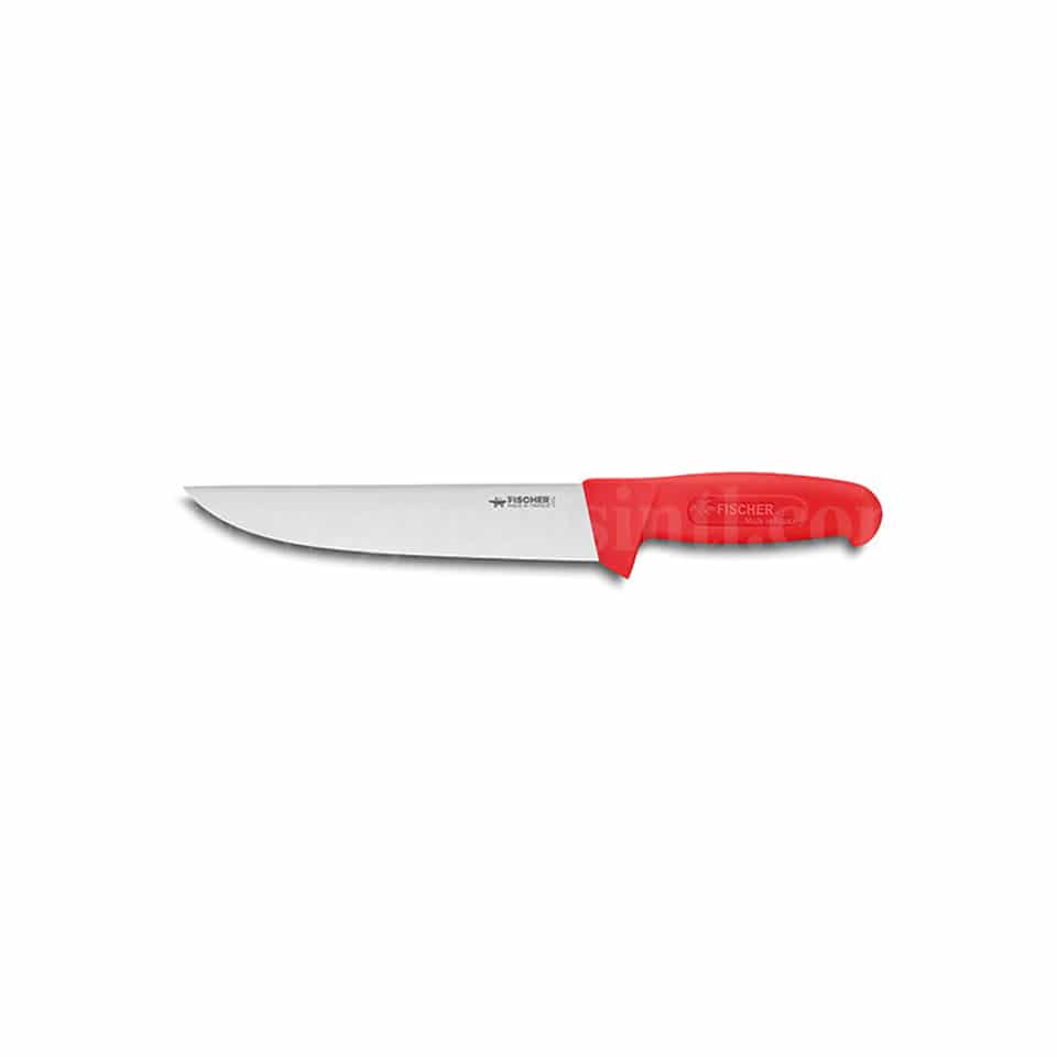 FISCHER BARGOIN Butcher Knife Red Handle 200 mm
