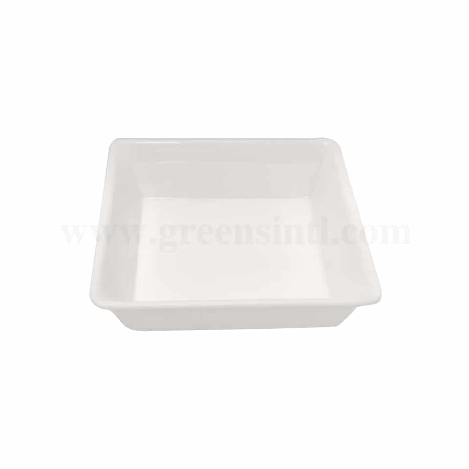 FISCHER BARGOIN White Plastic Dish 205 x 205 x h50 mm