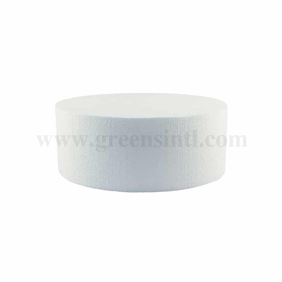 GREENS Styrofoam Pillar for Dummy Cakes Round h100 x D 180 mm ( h 4 x D 7 Inch)