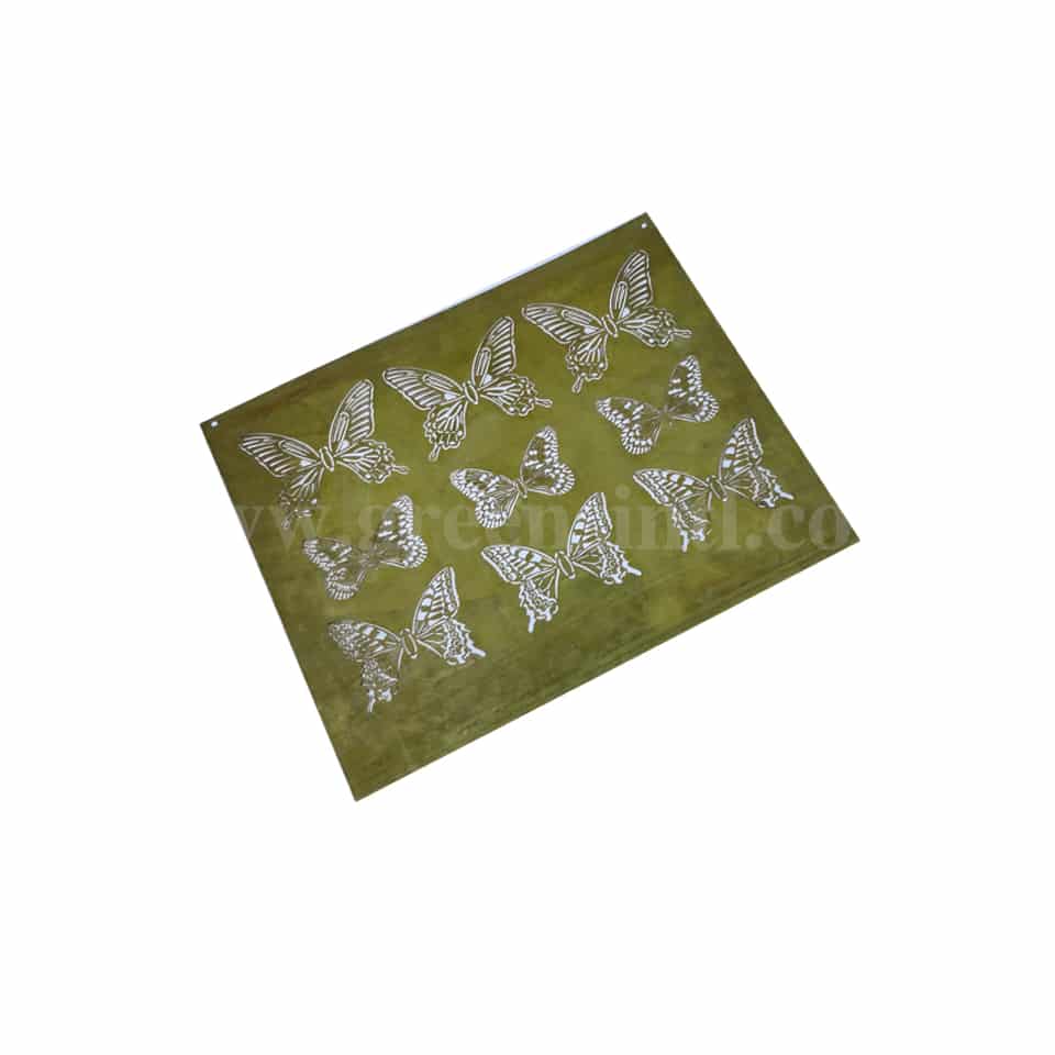GREENS Brass Stencil Butterfly 350 x 310 mm