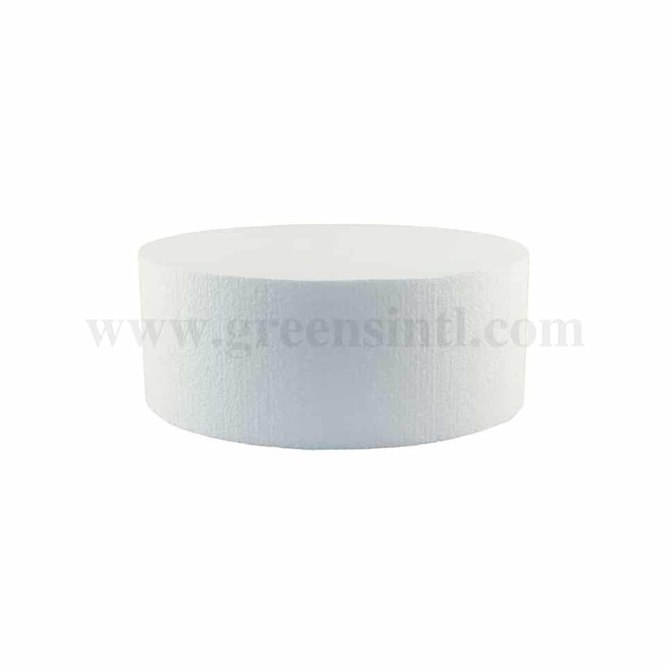 GREENS Styrofoam Pillar for Dummy Cakes Round h 125 x D 175 mm (h 5 x D 7 Inch)