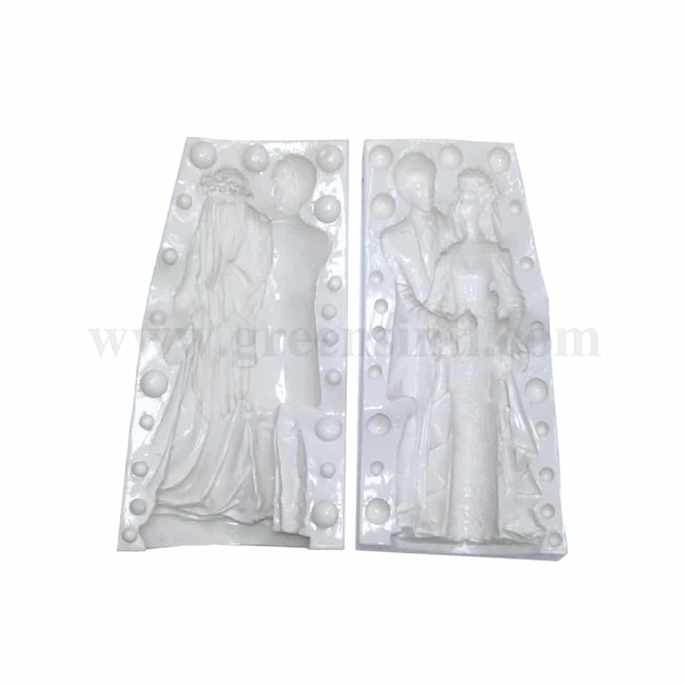 DECO RELIEF Silicone Mould Wedding Couple 260 x 150 mm