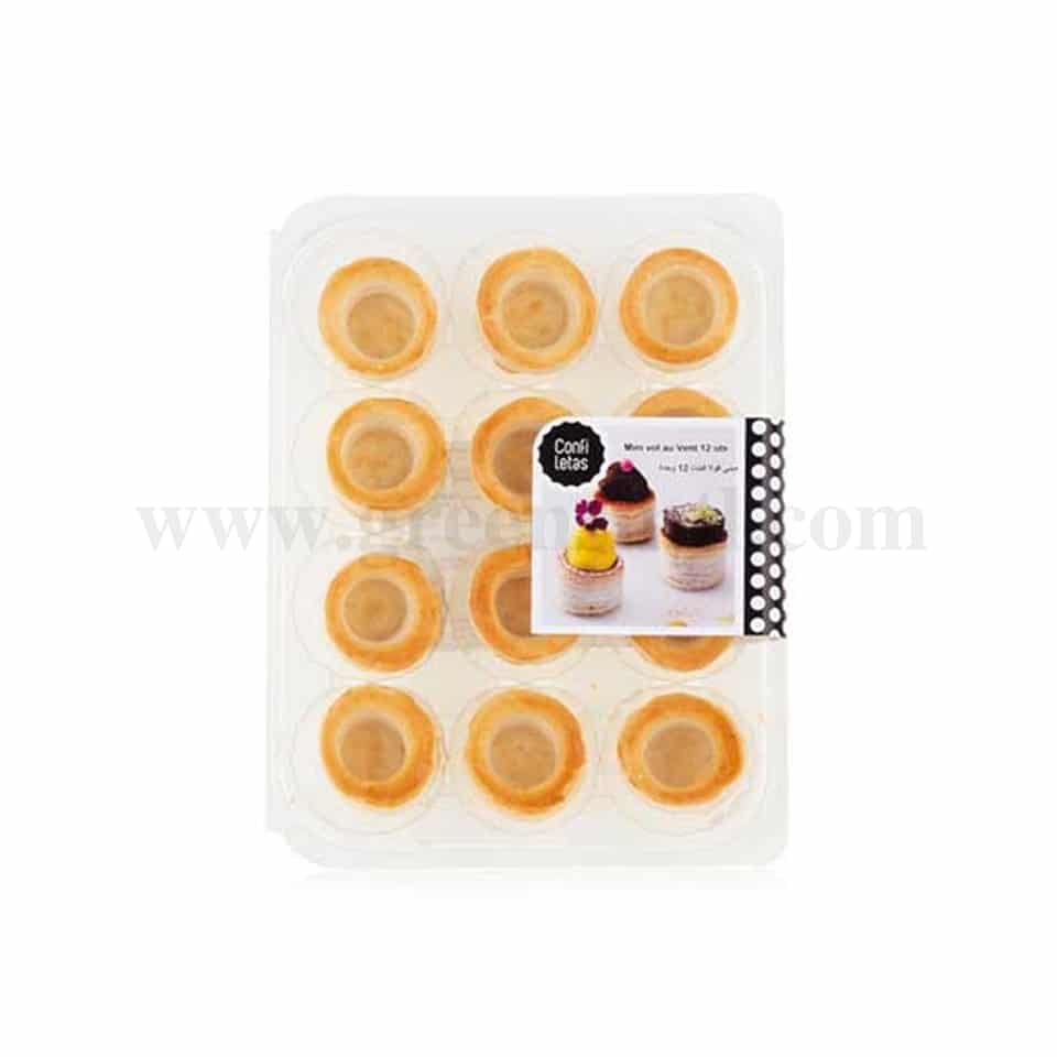 CONFI LETAS Mini Vol-Au-Vent Round 38 mm-12 Pcs