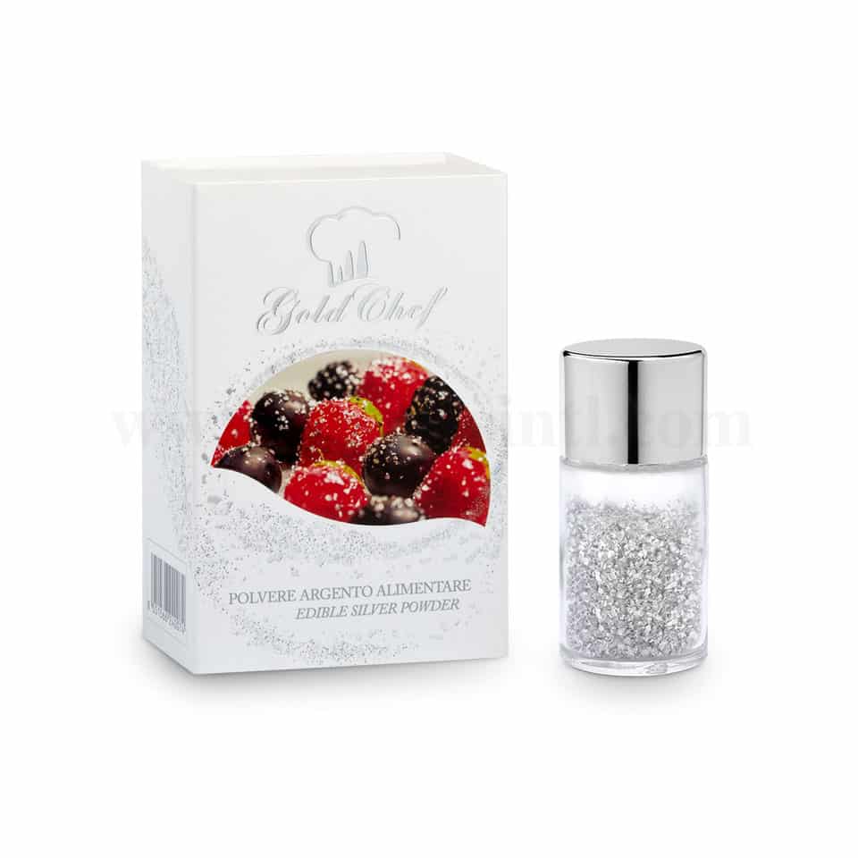 GOLD CHEF Edible Silver Powder-125 mg