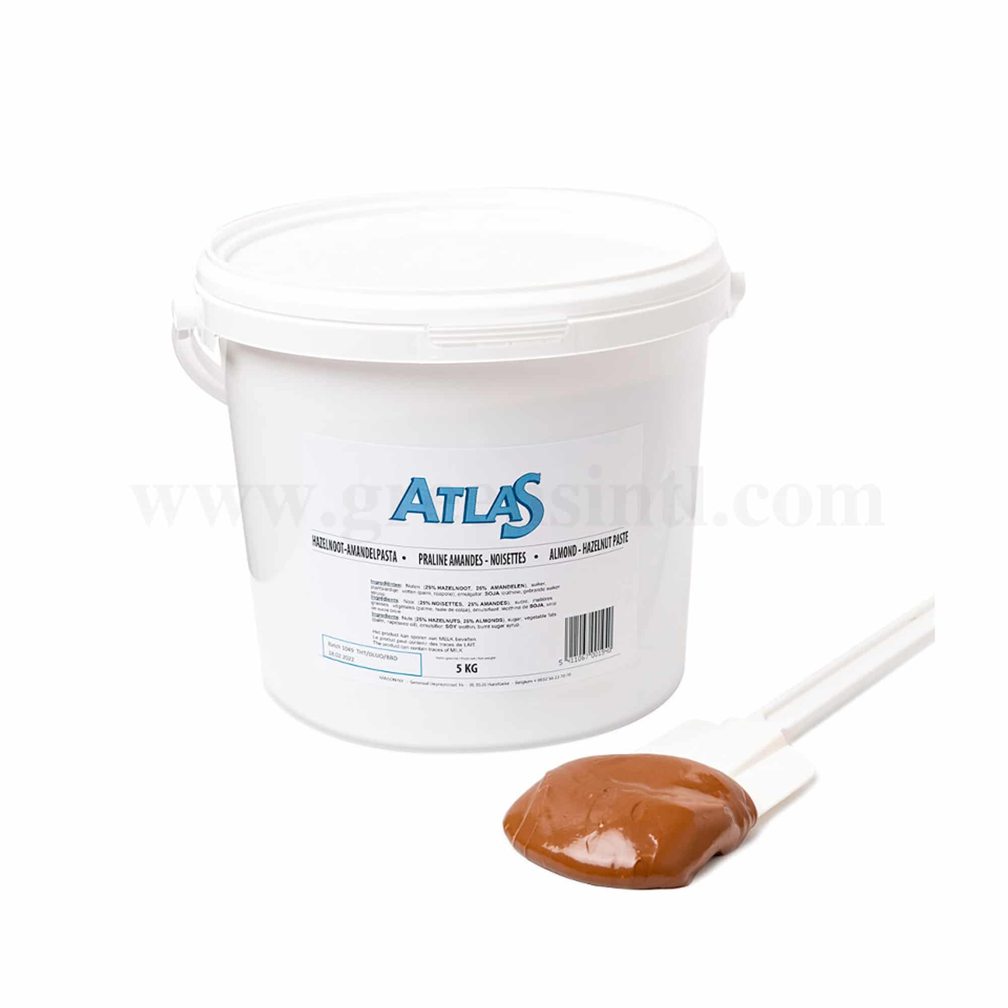 ATLAS Almond (25%) - Hazelnut (25%) Paste  - 5 Kg 