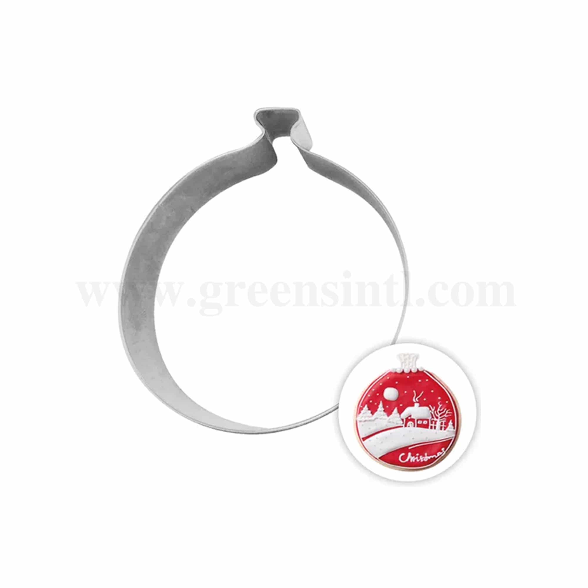 GREENS CHOICE Cookie Cutter Christmas Bauble 66 x 78 mm