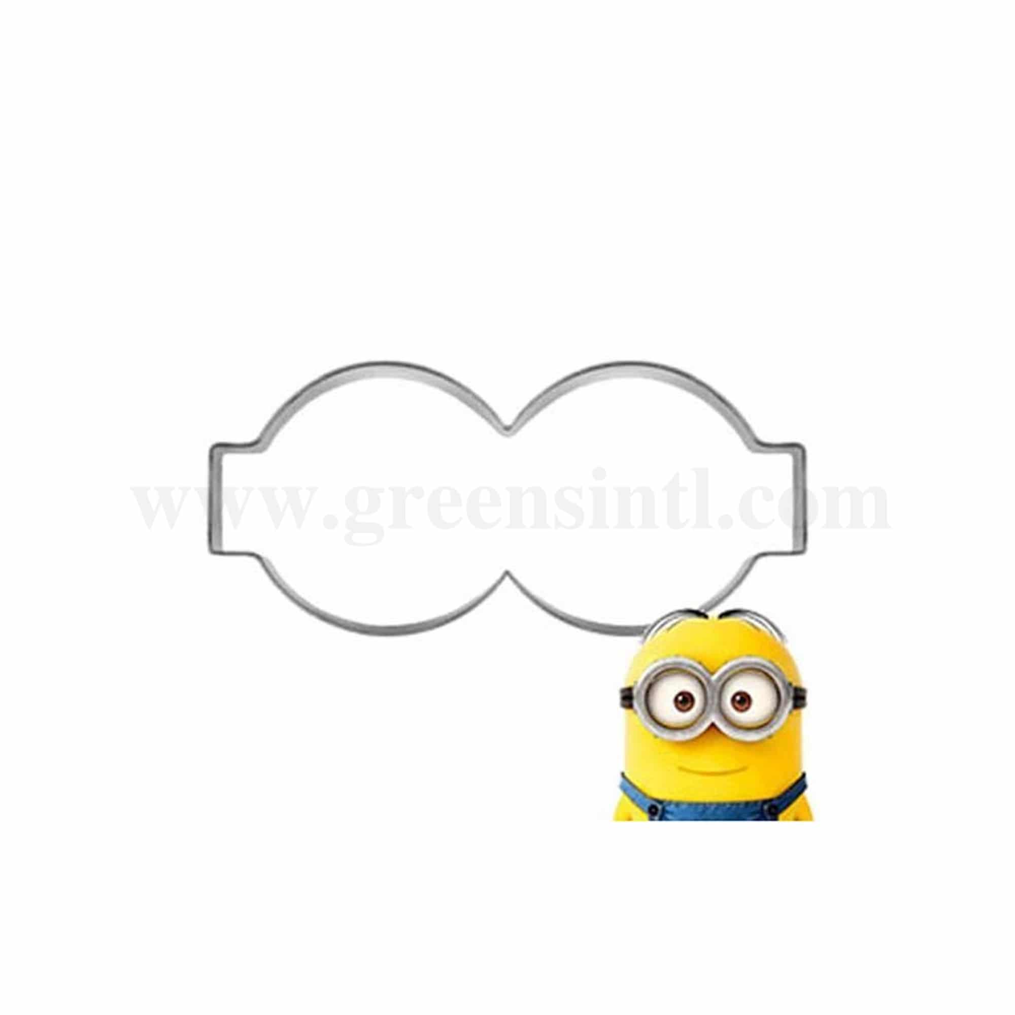 GREENS CHOICE Cookie Cutter Minion 2 Eyes 80 x 38 mm