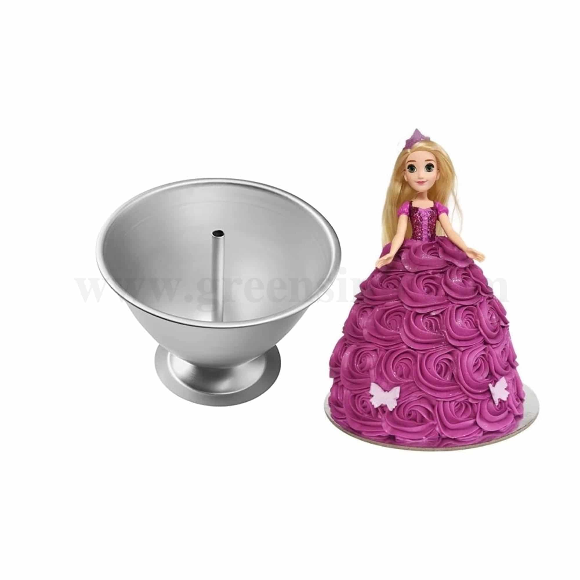 GREENS CHOICE GREENS Aluminium Doll Skirt Mould 145 x 145 x 100 mm