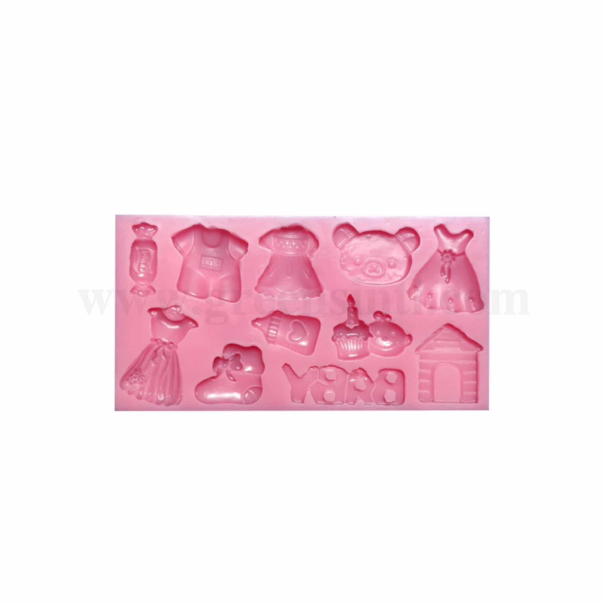 GREENS CHOICE Silicone Mould Baby Items 60 x 110 mm