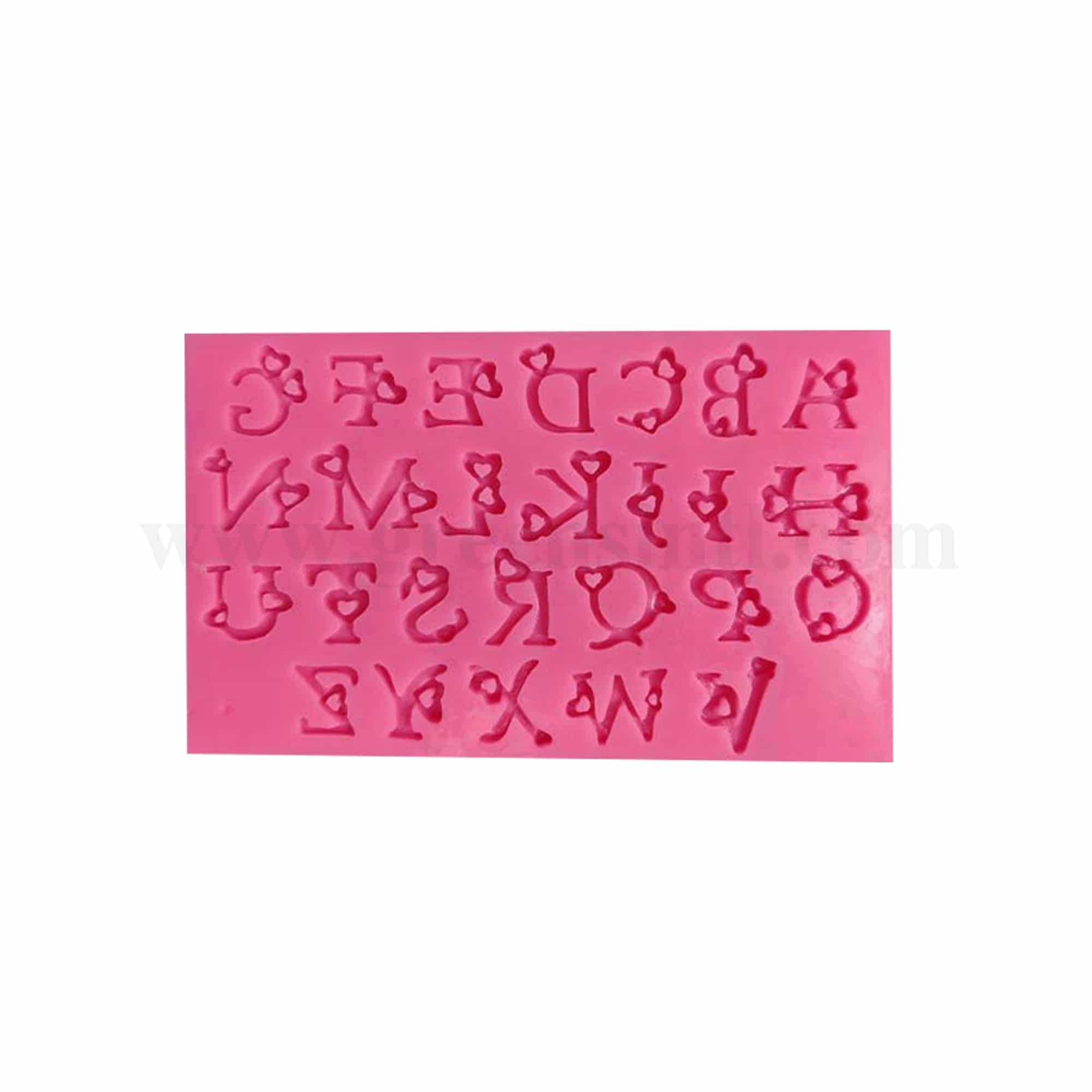 GREENS CHOICE Silicone Mould Alphabets 100 x 100 mm